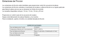 EXTRACTORES DE FRICCIÓN
