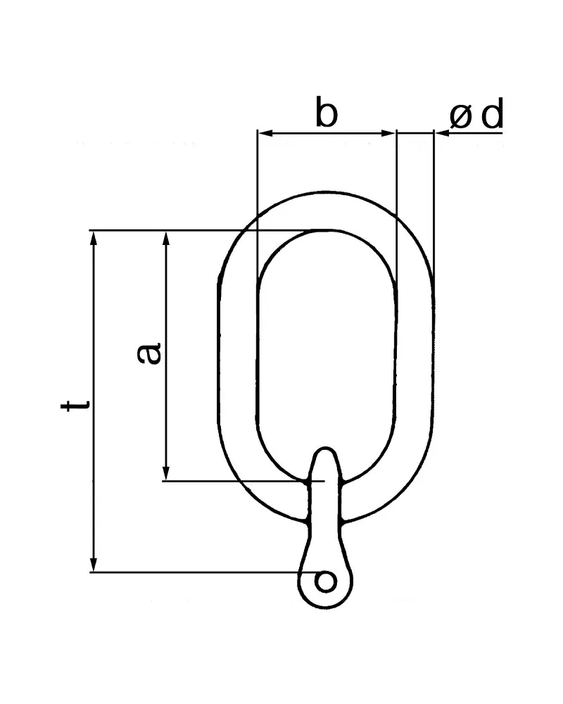 Enorm master link with clevis conncetor ea1 (2)
