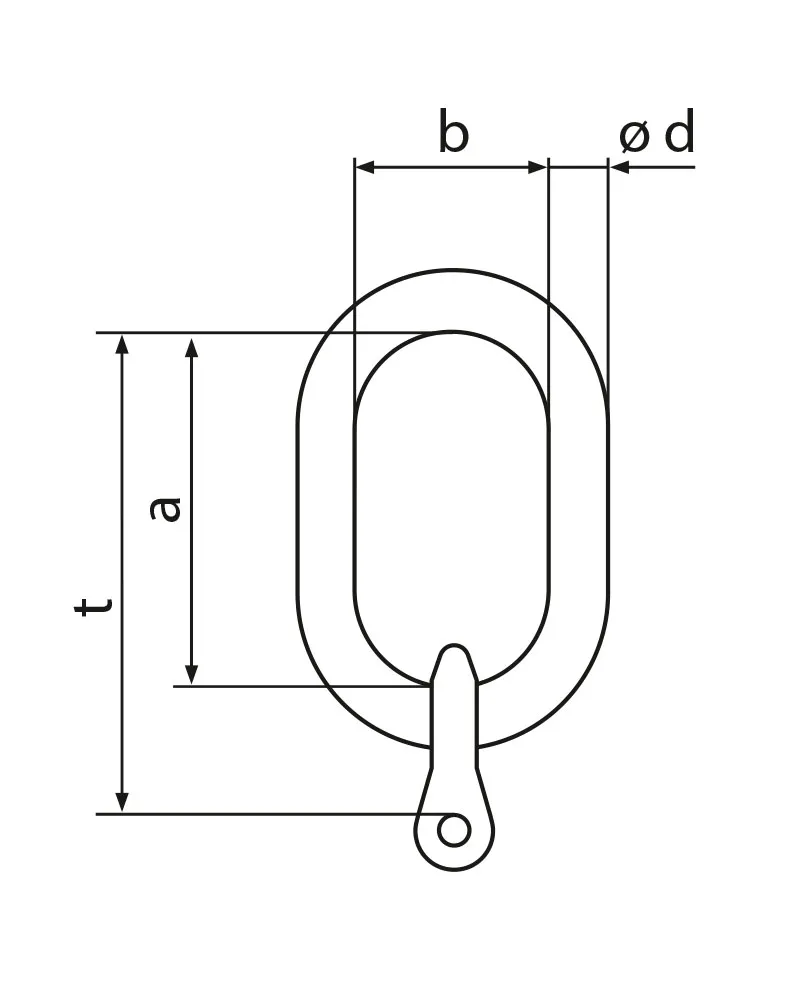 Norm8 master link with clevis connector tagv 1 (2)